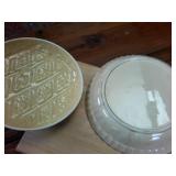 Ceramic Pie Pan  Made in Japan -  10 inches