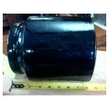 8 inch tall 5 inch diameter Vintage Stoneware Brown Glazed Pot