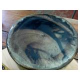 8 inch tall 5 inch diameter Vintage Stoneware Brown Glazed Pot