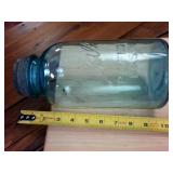 Large Blue Ball Perfect Mason Canning Jar Quart Size with Zinc Top