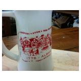 Large Ceramic Coffee Mug Celebrating 1976  in several cities plus an invite from ladies auxilliary
