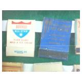 Framed Vintage Dairy Themed Matchbook Collection  Very Rare  Portis Straws  Bowman Dairy  Wilkersons  Northland Ice cream  Dutch Maid