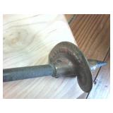 RARE Heavy Duty Brass Self Tapping Horse Tie Off  Klarwin Farms  Very Old