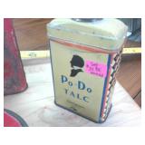 Vintage Tin and mini-bottle Collection -  Po Do Talc -  Prince Albert  Whitehall  enamel mug