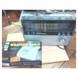 All hazards weather radio plus The Continental Zenith six band vintage Radio (corded)