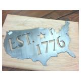 Heavy Gauge Metal Cut Out Wall Hanger 1776