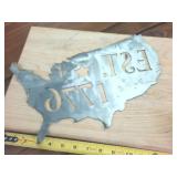 Heavy Gauge Metal Cut Out Wall Hanger 1776