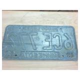 Vintage 1968 Embossed 10000 Lakes Minnesota License Plate