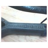 Vintage 1914 Embossed Tobacco Cutter in working condition  heavy duty steel and cast iron  Very Cool!