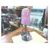 17 inch tall Hand Blown Glass Lamp by Steven Weagel  Fine arts glass and sculpture