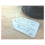 17 inch tall Hand Blown Glass Lamp by Steven Weagel  Fine arts glass and sculpture