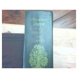 Collection of Vintage books including -  Commercial Law 1893 -  The Grafters 1904  Popular Hymns No. 2 (no date) Reader
