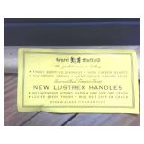 Lustrex Handled Shaaarp Knives  Vintage Regent Sheffield High Carbon Hollow Ground  24 karat Gold Plated Complete Set