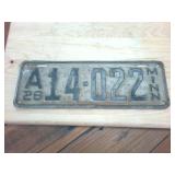 Rare 1928 Embossed Minnesota License Plate