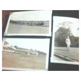 Vintage Snap Shots Leather Bound Photo album with vintage pics and empty pages
