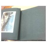 Vintage Snap Shots Leather Bound Photo album with vintage pics and empty pages