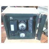 RARE!  Early 1900s Bank Alarm!  Wooden case  Sound Wave Relay  o.b. McClintock Company Minneapolis 12 x 12 inches by 6 inches deep