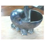 Vintage Silver Plated Conch Shell  6 inches tall and wide