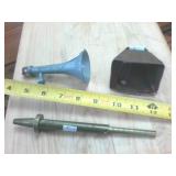 Copper Bell  Brass Pressure gauge -  Official Gene Autry Horn (missing rubber ball)