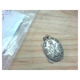 Vintage Round Mirror and military pins