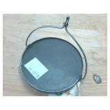 Vintage Round Mirror and military pins