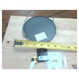 Vintage Round Mirror and military pins