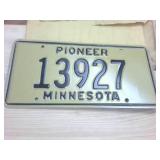 New in original packaging MN Embossed License Plate  PIONEER