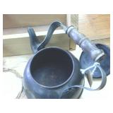 Metal Tea Pot  Mini wooden tool box and dreamcatcher