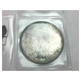 2 coins  1943-s Silver Walking Liberty Half Dollar plus one unknown year worn half Dollar Piece  one dollar face value