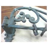 Vintage Ornate Cast Iron Swiveling Sign Holder  Very Cool!