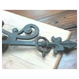 Vintage Ornate Cast Iron Swiveling Sign Holder  Very Cool!