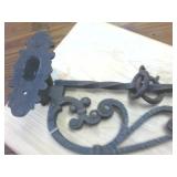Vintage Ornate Cast Iron Swiveling Sign Holder  Very Cool!