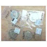 4 coin lot  1964 Silver Kennedy Half Dollars  two dollar face value