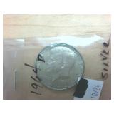 4 coin lot  1964 Silver Kennedy Half Dollars  two dollar face value