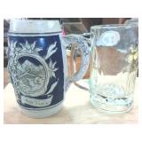 2 Mugs  One made in Germany Stein and an Authentic A&W Vintage Glass Frosty Mug
