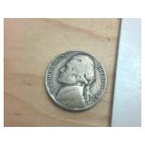 5 coin lot  War Era Silver Nickels from 1943