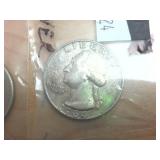 4 coin lot  pre 1965 Silver Washington Quarters  one dollar face value