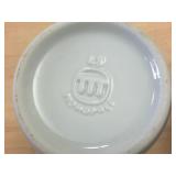 Vintage Set of Silver Plated cups with ceramic Monopoli inserts