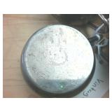 Vintage Set of Silver Plated cups with ceramic Monopoli inserts