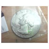 4 coin lot  1964 Silver Washington Quarters  one dollar face value