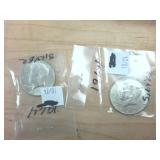 2 coin lot -  1964 Kennedy Silver Half Dollars