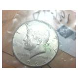 2 coin lot -  1964 Kennedy Silver Half Dollars