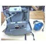 Vintage Polaroid Land Camera with Case  Automatic 230 with flash attachment