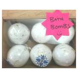 Bath Bombs  not the kind that explode, the kind that relaxes you!  Wine, water and candle, not included.