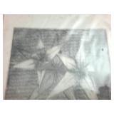 Vintage Litho and 2 Art Pieces