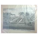 Vintage Litho and 2 Art Pieces