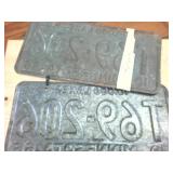 Pair of Matching 1966 Embossed Minnesota License Platees