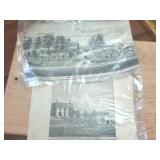 2 Farm Life Lithos from late 1800