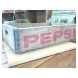 Authentic Vintage Pepsi Wooden Crate from St. Paul MN  18 inch diameter