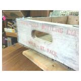 Authentic Vintage Pepsi Wooden Crate from St. Paul MN  18 inch diameter